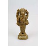 Indien, Statuette des Ganesha, Speckstein, Indien, H. ca. 20 cm.