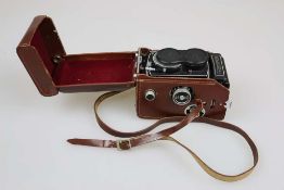 Kamera Rolleicord, Franke u. Heidecke Braunschweig, zweiäugige Mittelformat-Spiegelreflexkamera,