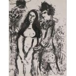 Marc CHAGALL (1887-1985), Lithographie, "Le Clown amoureux" 1963, Bildmaße: 32 x 24 cm, hochwertig