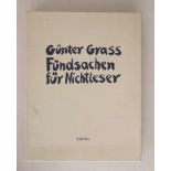 Günter Grass, Fundsachen für Nichtleser, Nr. 367/400, signiert, Steidl 1997. Raucherhaushalt.