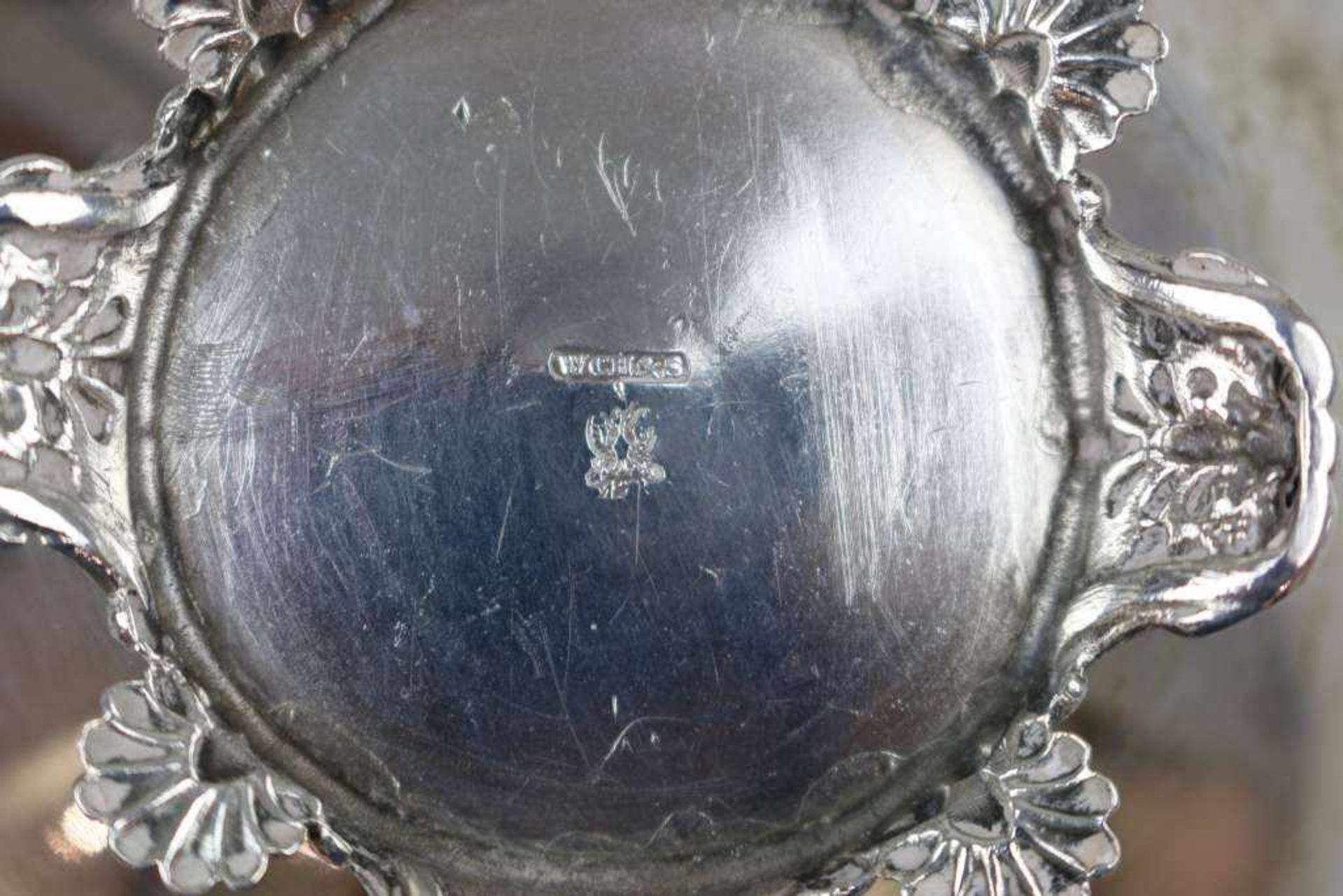 Konvolut vier Kannen, Silber 13 Lot, Mitte 19. Jh., drei gestempelt, eine Kanne Marke Schott mit - Bild 2 aus 3
