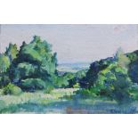 Fritz BEST (1894-1980), Aquarell, u.re.sign., Blick in den Taunus,. Maße: 23 x 15 cm. Im