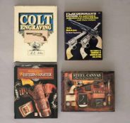 Konvolut amerikanische Waffen, vier Bücher: R.L. Wilson, Colt Engraving; R.L. Wilson, Steel