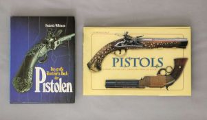 Konvolut Pistolen, zwei Bücher: Frederick Wilkinson, Das große illustrierte Buch der Pistolen;