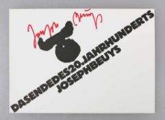 Joseph BEUYS (1921-1986), Einladungskarte zur Vernissage der Ausstellung "Joseph Beuys" in der