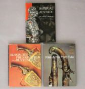 Konvolut Waffen und Rüstungen, drei Bücher: Peter Krenn, Imperial Austria. Treasures of art,