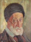 Maurice BISMOUTH (1891-1965), Öl auf Holz, u.li. sign., Tete de Vieillard (wohl der Kopf eines