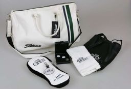 Titleist, weiße Sporttasche im Retro-Design, Neuware, mit einem Innen- und einem