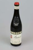 Rotwein, Flasche Barolo Riserva, Giacomo Borgogno & Figli, 1958, Piemont, Italien, 0,75 L. Der