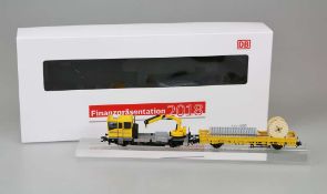 Märklin, besonderes Geschenkset der DB zur Finanzpräsentation 2018, bestehend aus Gleiskraftwagen