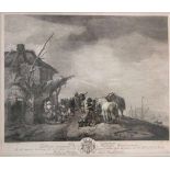 Antonius TISCHLER nach Philips WOUWERMAN (1619- 1668), Radierung u. Kupferstich, Titelei: les