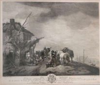 Antonius TISCHLER nach Philips WOUWERMAN (1619- 1668), Radierung u. Kupferstich, Titelei: les