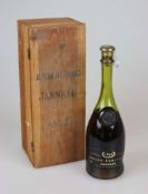 Armagnac, 1 Flasche, ca. 70 cl., Jahrgang 1872, Hersteller: Pierre Janneau, Bezeichnung: Grand