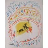 Pablo PICASSO, Farblithographie, u.li. im Stein sign. u. dat. Picasso 23.11.57, La petite corrida.