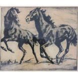 Philipp FRANK (1871-1944), Lithographie, Pferdestudie, u.re. mit Blei sign., Maße: ca. 27 x 33 cm,
