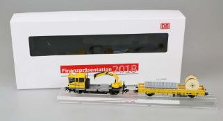 Märklin, besonderes Geschenkset der DB zur Finanzpräsentation 2018, bestehend aus Gleiskraftwagen