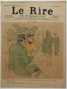 Henri DE TOULOUSE-LAUTREC (1864-1901), Farblithographie, im Stein monogr., Aufmacher der Zeitung "Le