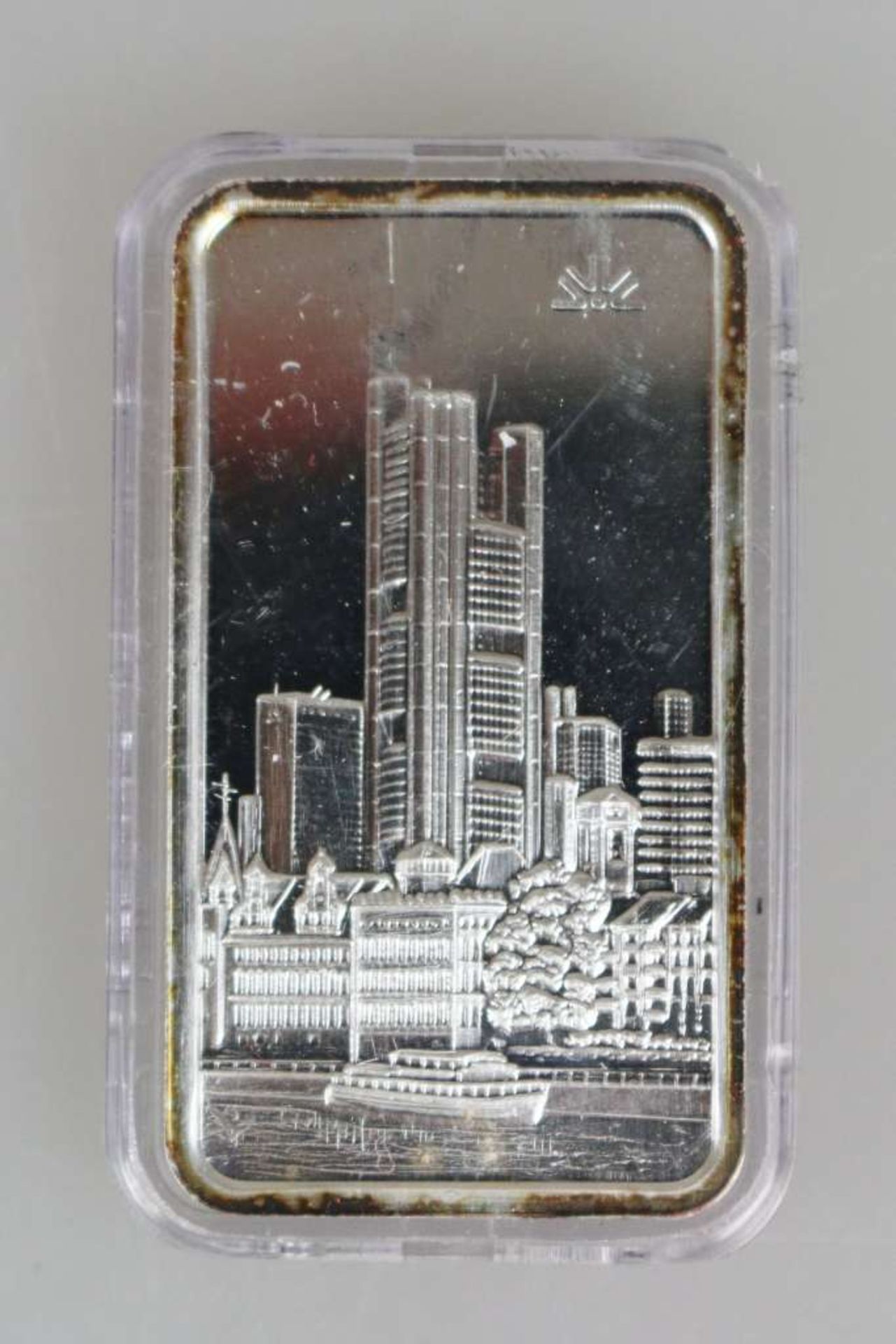 5 Silberbarren Commerzbank Tower, jeweils 1 Unze Feinsilber 999, herausgegeben anlässlich der - Image 2 of 3