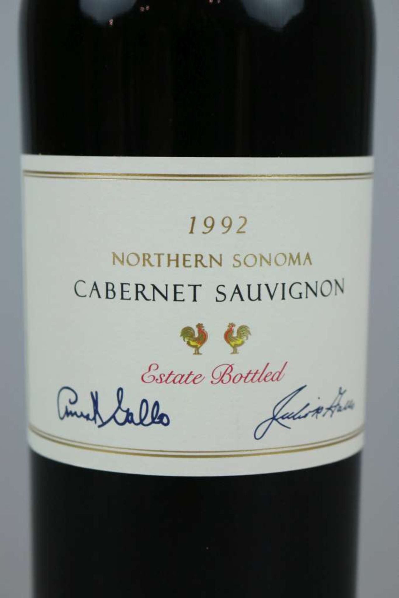 Rotwein, 6 Flaschen Northern Sonoma, "Estate Bottled", E.J.Gallo Vinery, Sonoma Valley, 1992, 0,75 - Bild 3 aus 5