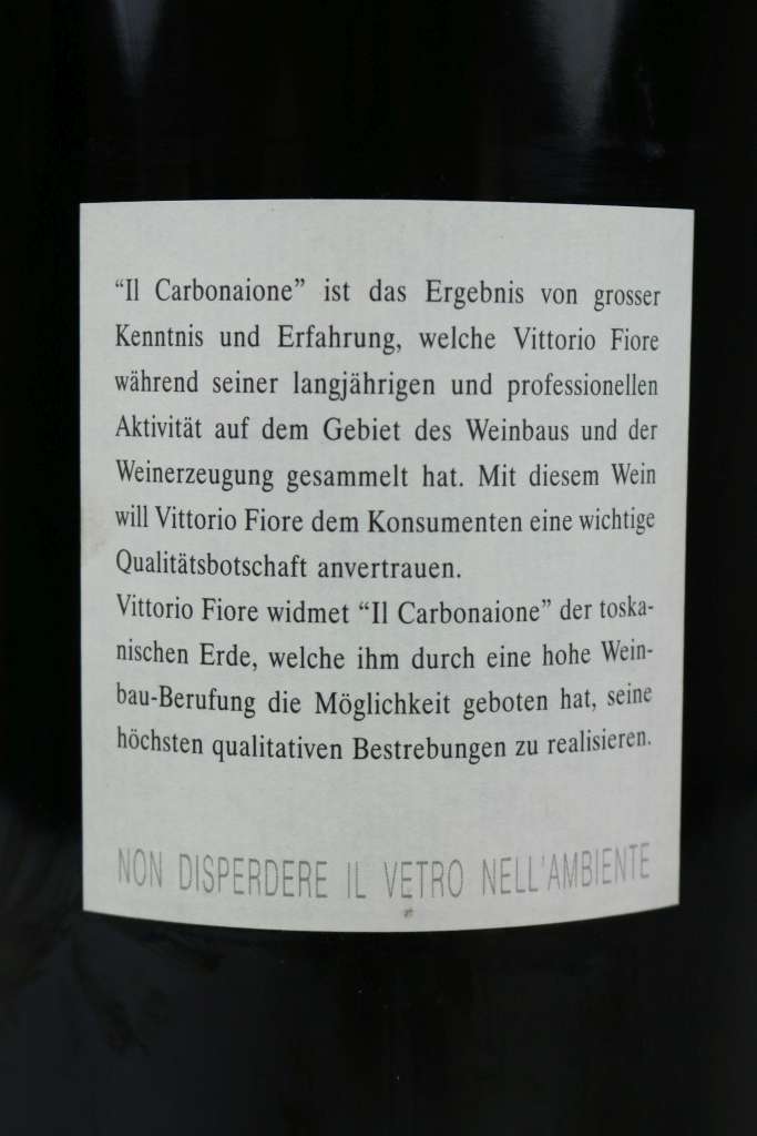 Rotwein, 2 Flaschen Il Carbonaione - Podere Poggio Scalette, Vittorio Fiore, 1995, 3,0 L. Top - Image 5 of 7