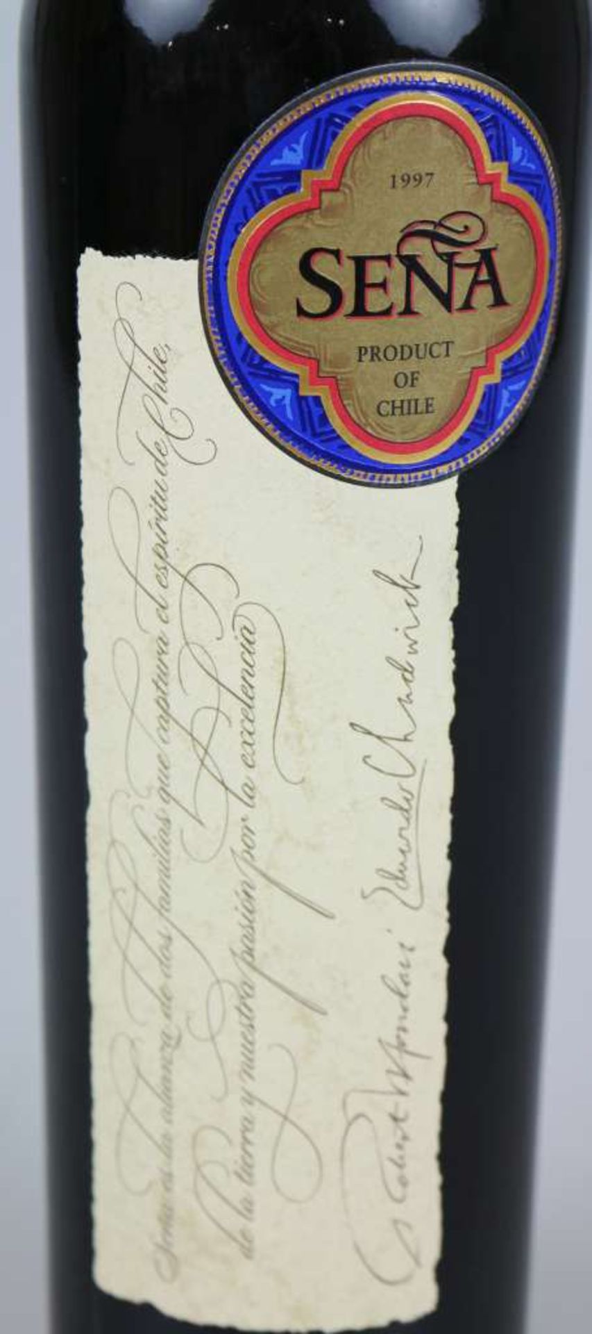 Rotwein, 6 Flaschen Sena, Vina Errazuriz/ Mondavi, Aconcagua Valley Chile, 1997, 0,75 L. In - Bild 4 aus 6
