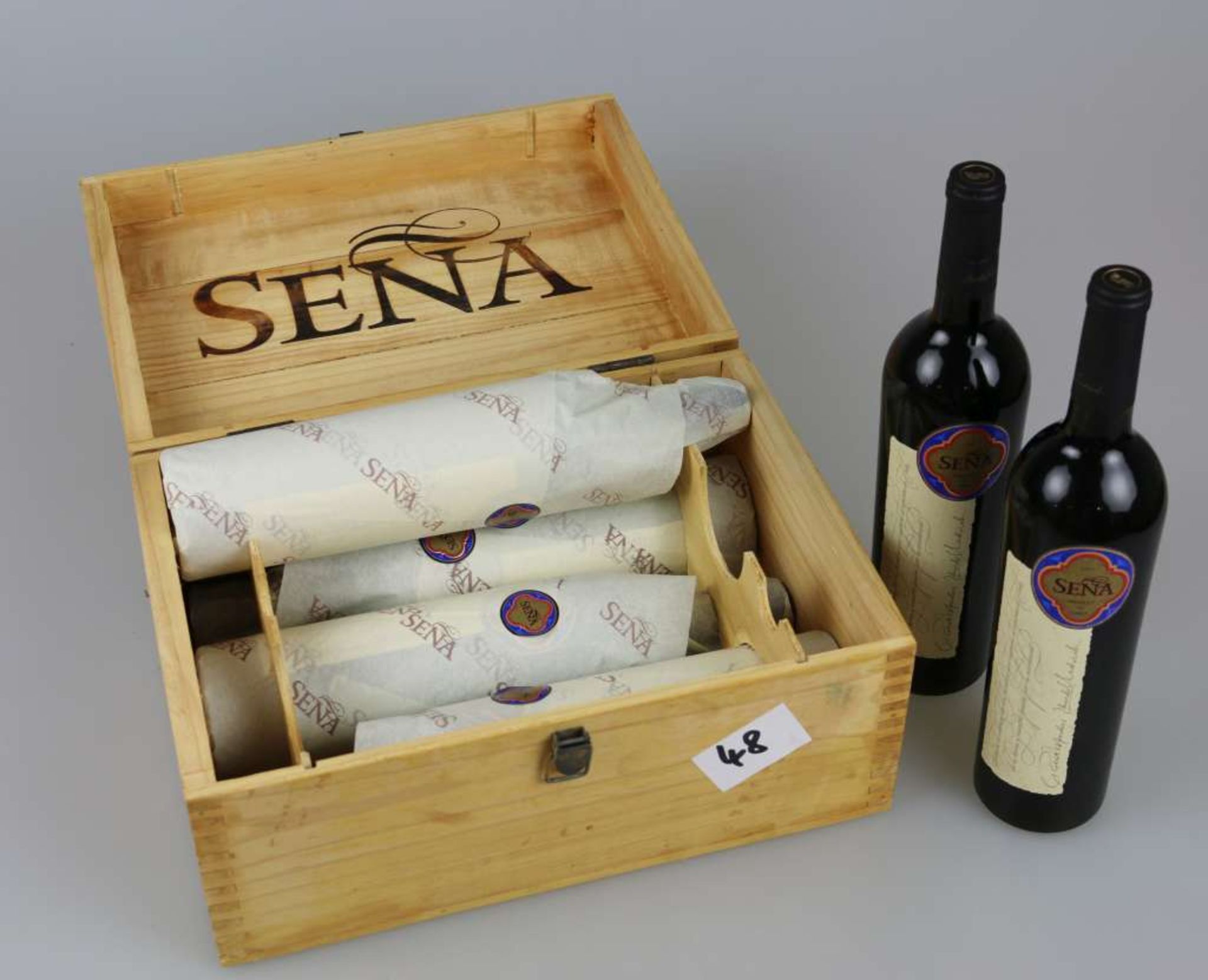 Rotwein, 6 Flaschen Sena, Vina Errazuriz/ Mondavi, Aconcagua Valley Chile, 1996, 0,75 L. In - Bild 2 aus 6