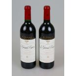 Rotwein, 2 Flaschen La Grand Baron, La BaRonnie, Baron Philippe de Rothschild, 1989, 0,75 L. Top