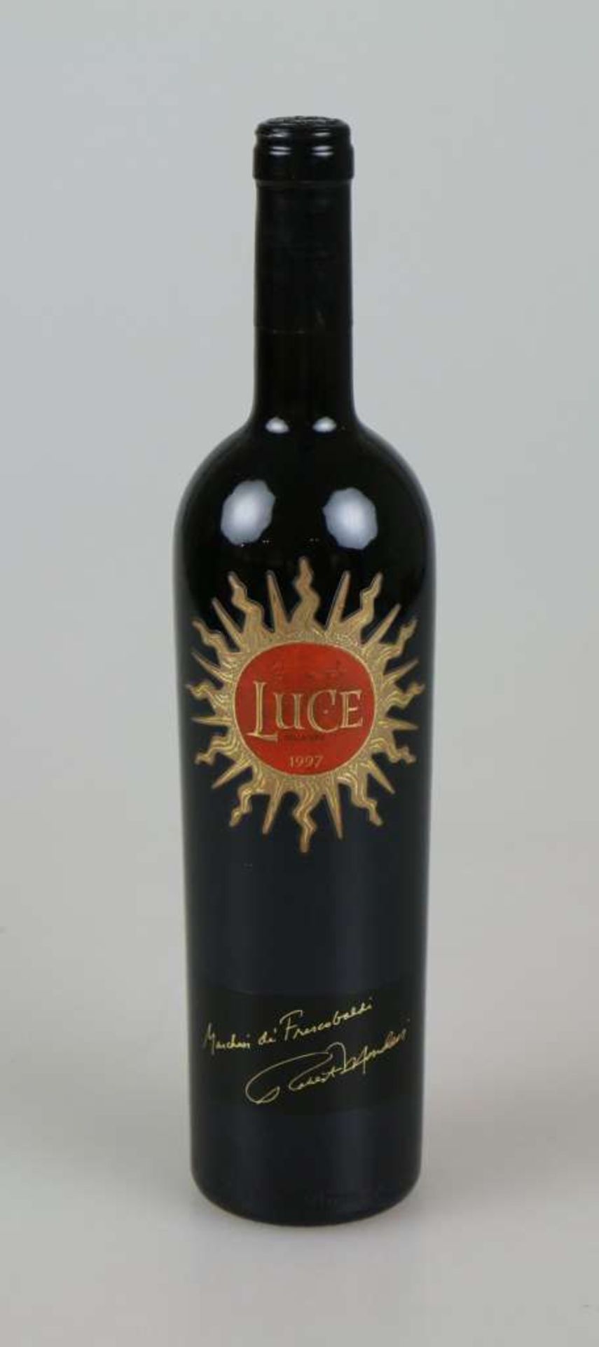 Rotwein, 6 Flaschen Luce della Vite, Frescobaldi/ Mondavi, 1997, 0,75 L. In Original-Holzkiste. - Bild 3 aus 6