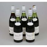 Rotwein, 5 Flaschen Savigny-lès-Beaune, Les Vergelesses 1978, Maison Leroy, Cote Beaune Bourgogne,