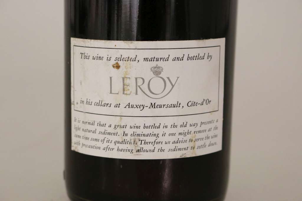 Rotwein, Flasche Musigny, 1969, Domaine Leroy, Grand Cru, Cote de Nuits, Bourgogne, 0,75 L, - Image 3 of 3