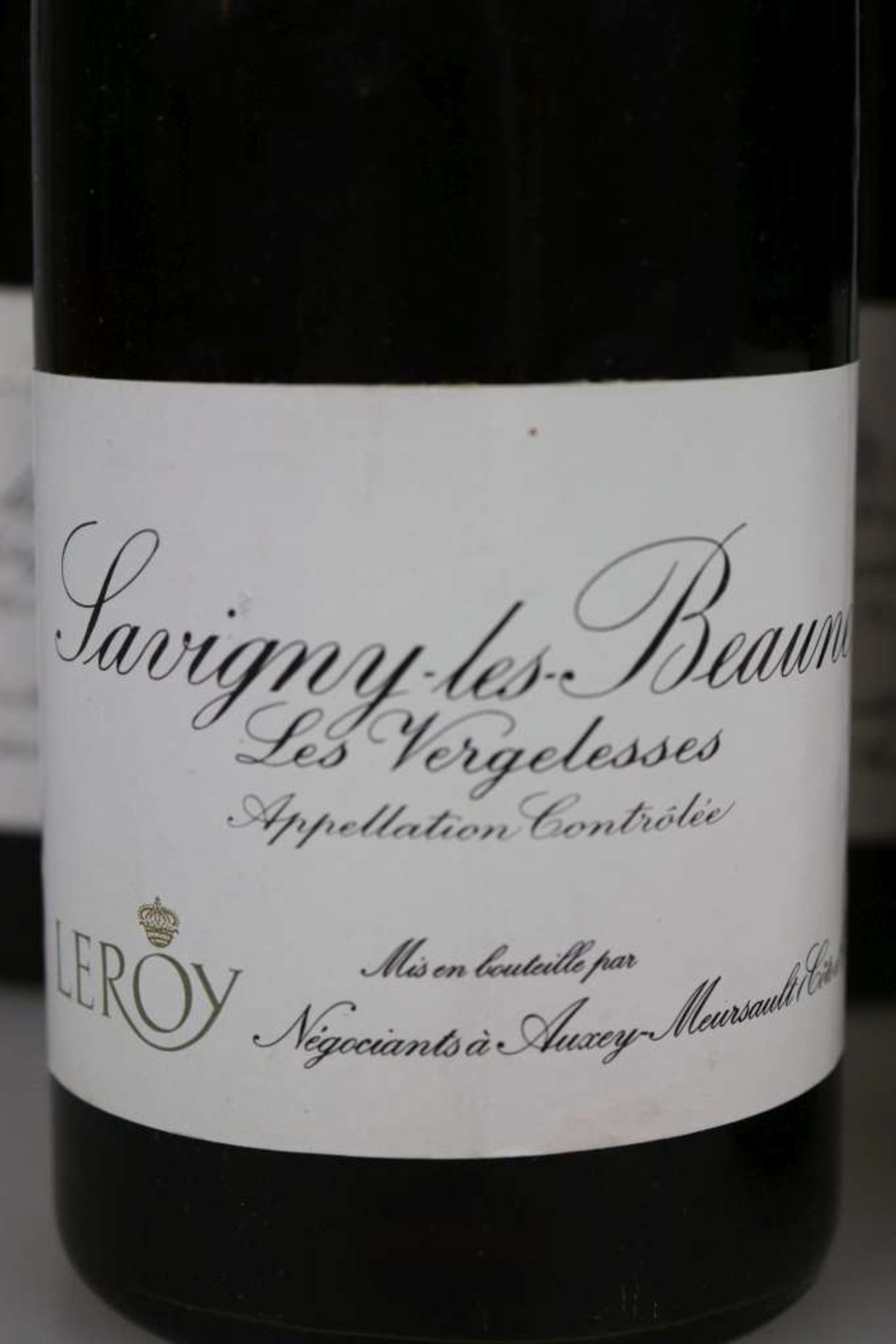 Rotwein, 6 Flaschen Savigny-lès-Beaune, Les Vergelesses 1978, Maison Leroy, Cote Beaune Bourgogne, - Bild 2 aus 3