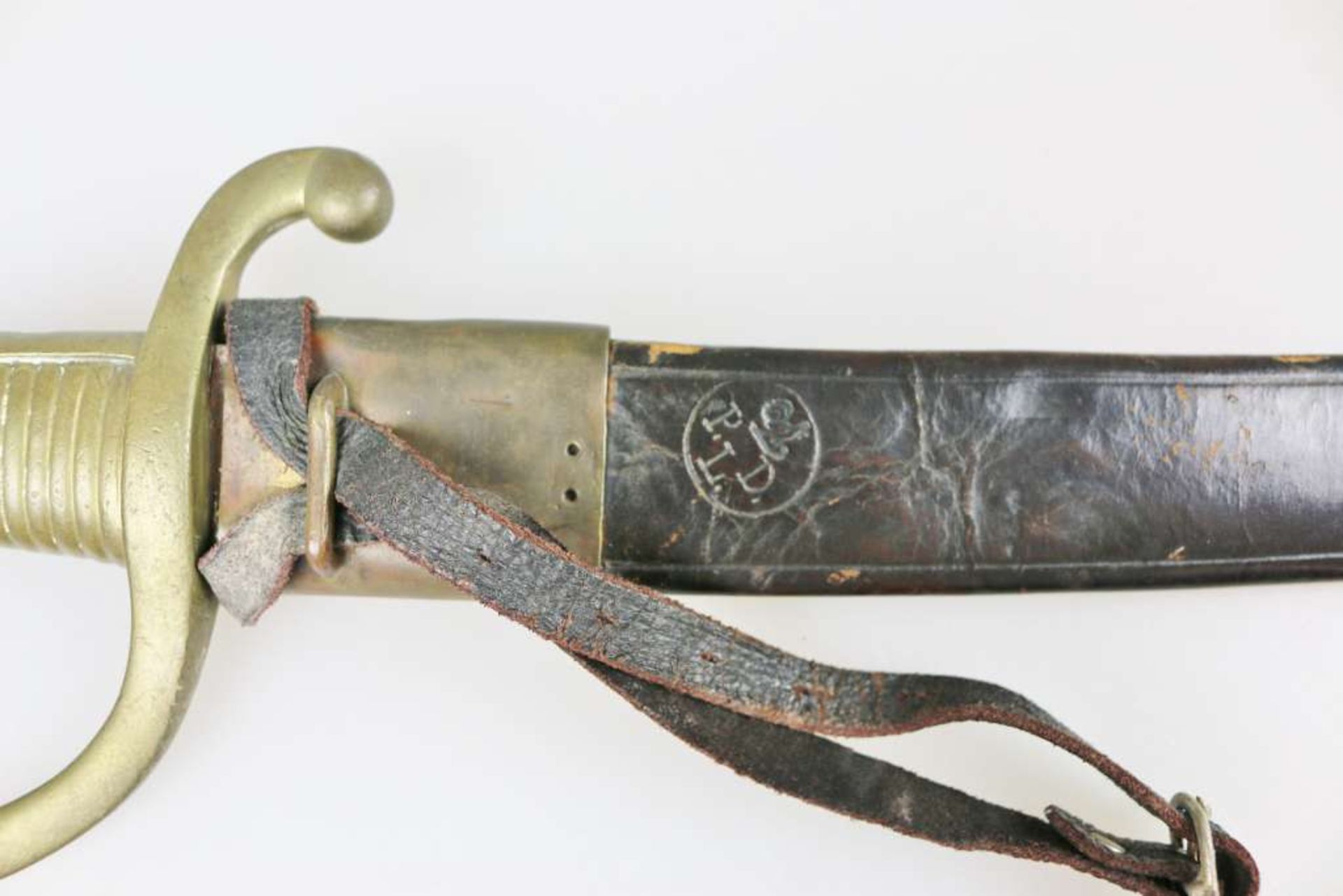 Frankreich, Sabre Briquet, Infanteriesäbel AN XI um 1820, Keilklinge, stark korrodiert und - Bild 3 aus 5