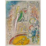 Marc CHAGALL (1887-1985), Farblithographie auf Bütten, Der jonglierende Clown, 1967, Blatt aus dem