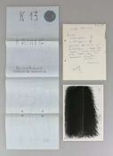 Arnulf RAINER (1929), Konvolut: Plakatentwurf K13 RAINER, gezeichnet und handschriftlich mit Text