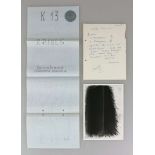 Arnulf RAINER (1929), Konvolut: Plakatentwurf K13 RAINER, gezeichnet und handschriftlich mit Text