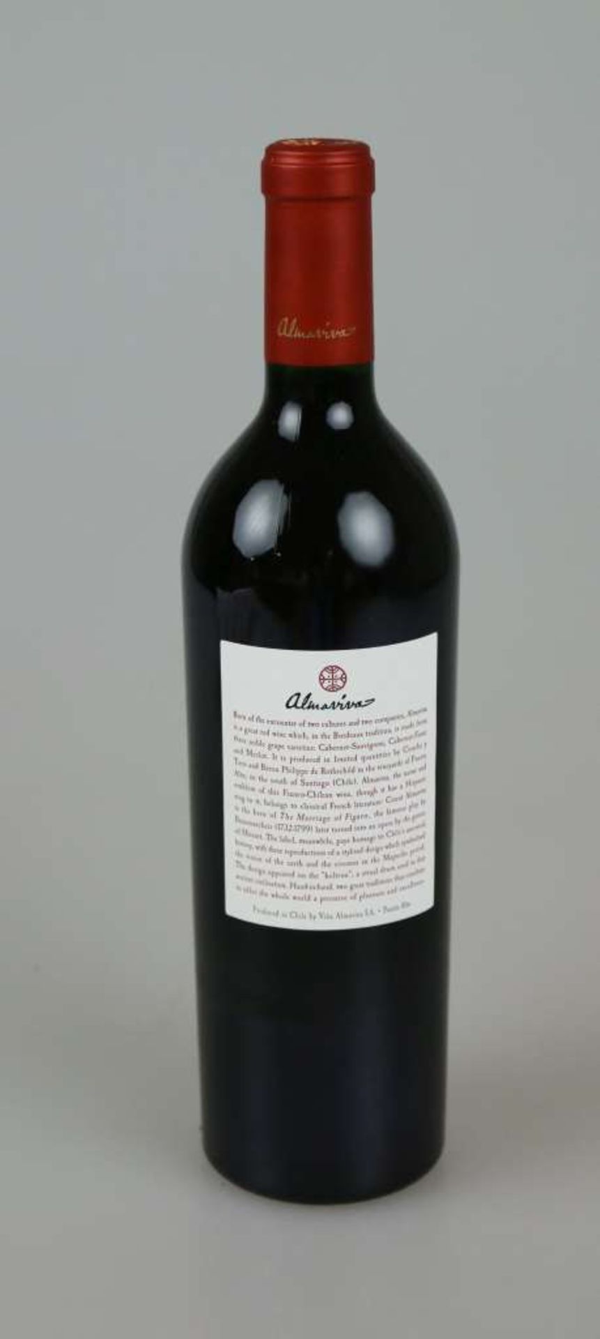 Rotwein, 6 Flaschen Almaviva Conchia y Torro, Edward Chadwick/ Philippe Rothschild, 1998, 0,75 L. In - Bild 4 aus 5