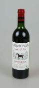 Rotwein, Flasche Cheval Noir, Saint-Emilion, 1982, 0,75 L. Der Wein stammt aus einer umfangreichen