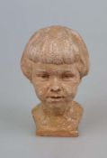Fritz BEST (1894-1980), Büste eines jungen Mädchens, Terracotta, verso Ritzsignatur F. Best. H.: