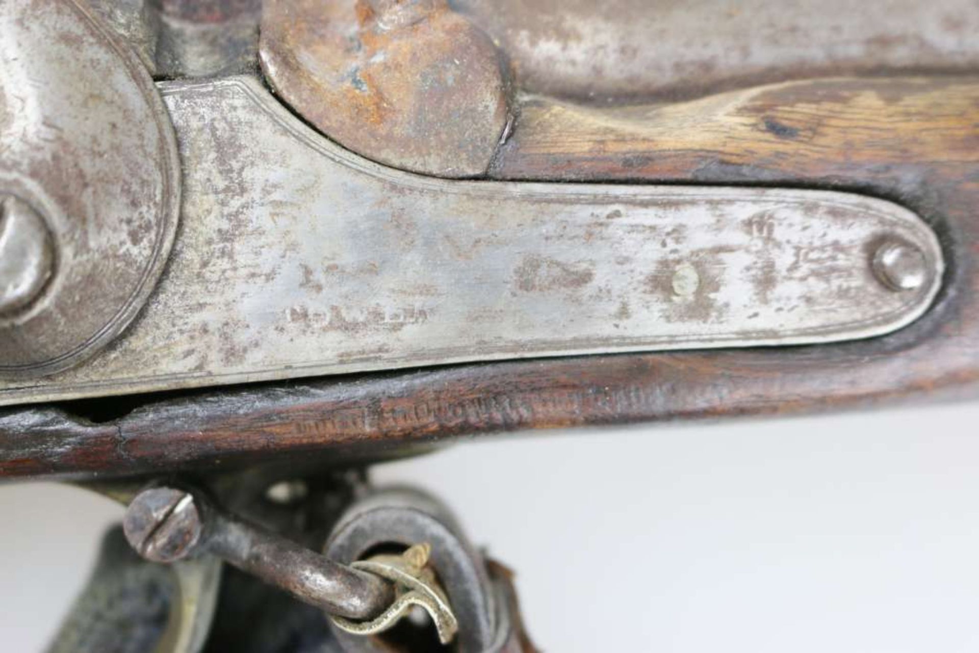Perkussionsgewehr England, Enfield M 1853. Glatter Lauf, Kal. ca. 15 mm mit klappbarer Visierung und - Bild 3 aus 5