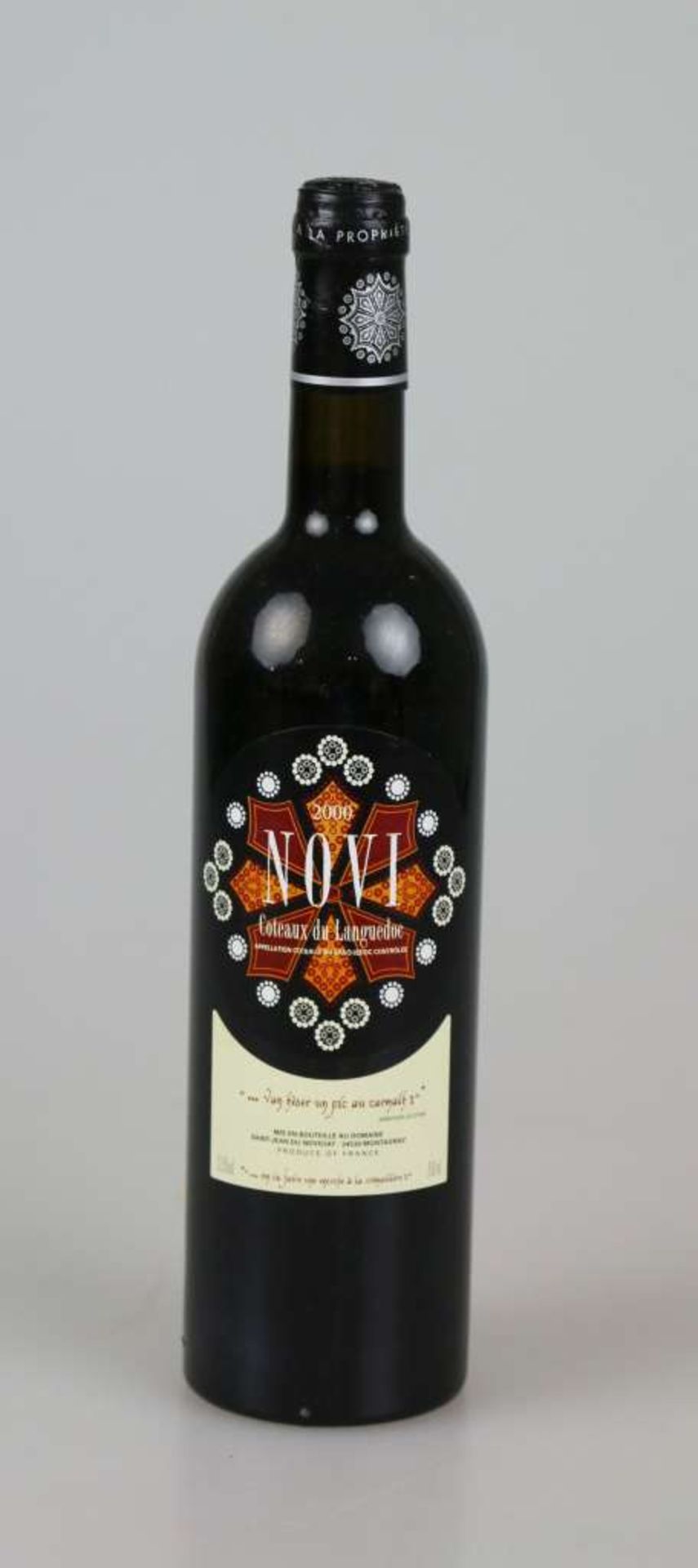 Rotwein, 6 Flaschen Novi, Domaine Saint-Jean du Novicat, Coteaux du Languedoc, 2000, 0,75 L. Der - Bild 2 aus 4