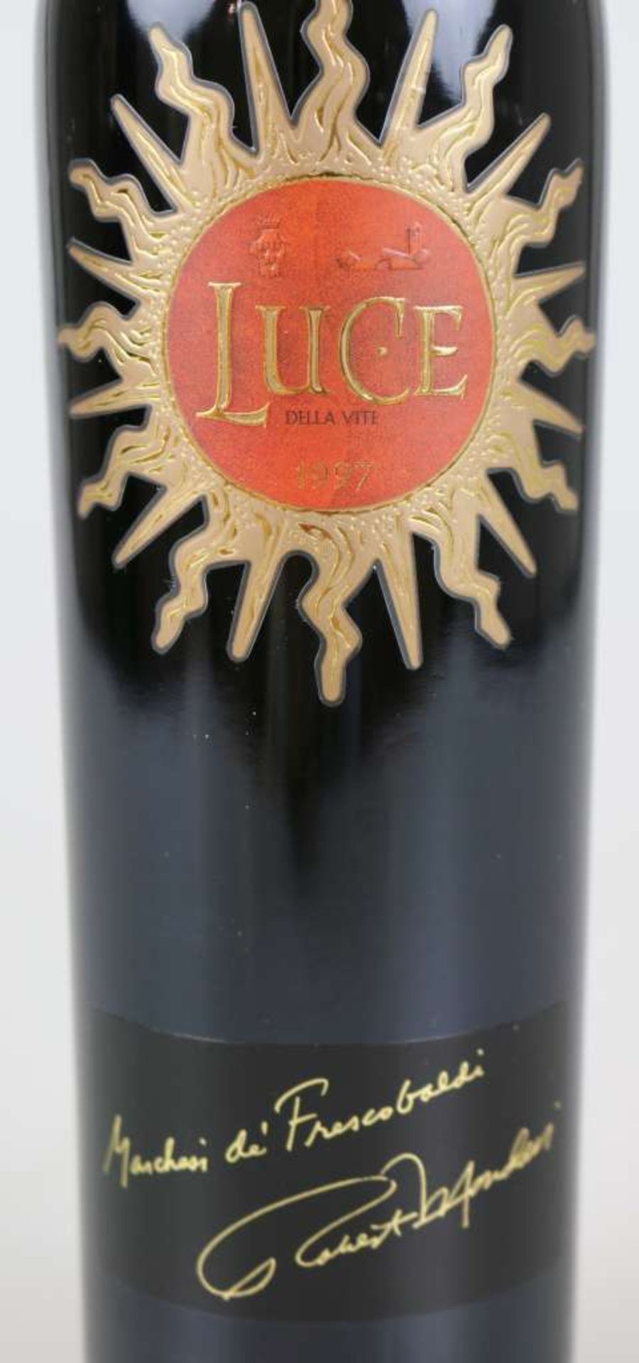 Rotwein, 6 Flaschen Luce della Vite, Frescobaldi/ Mondavi, 1997, 0,75 L. In Original-Holzkiste. - Bild 4 aus 6