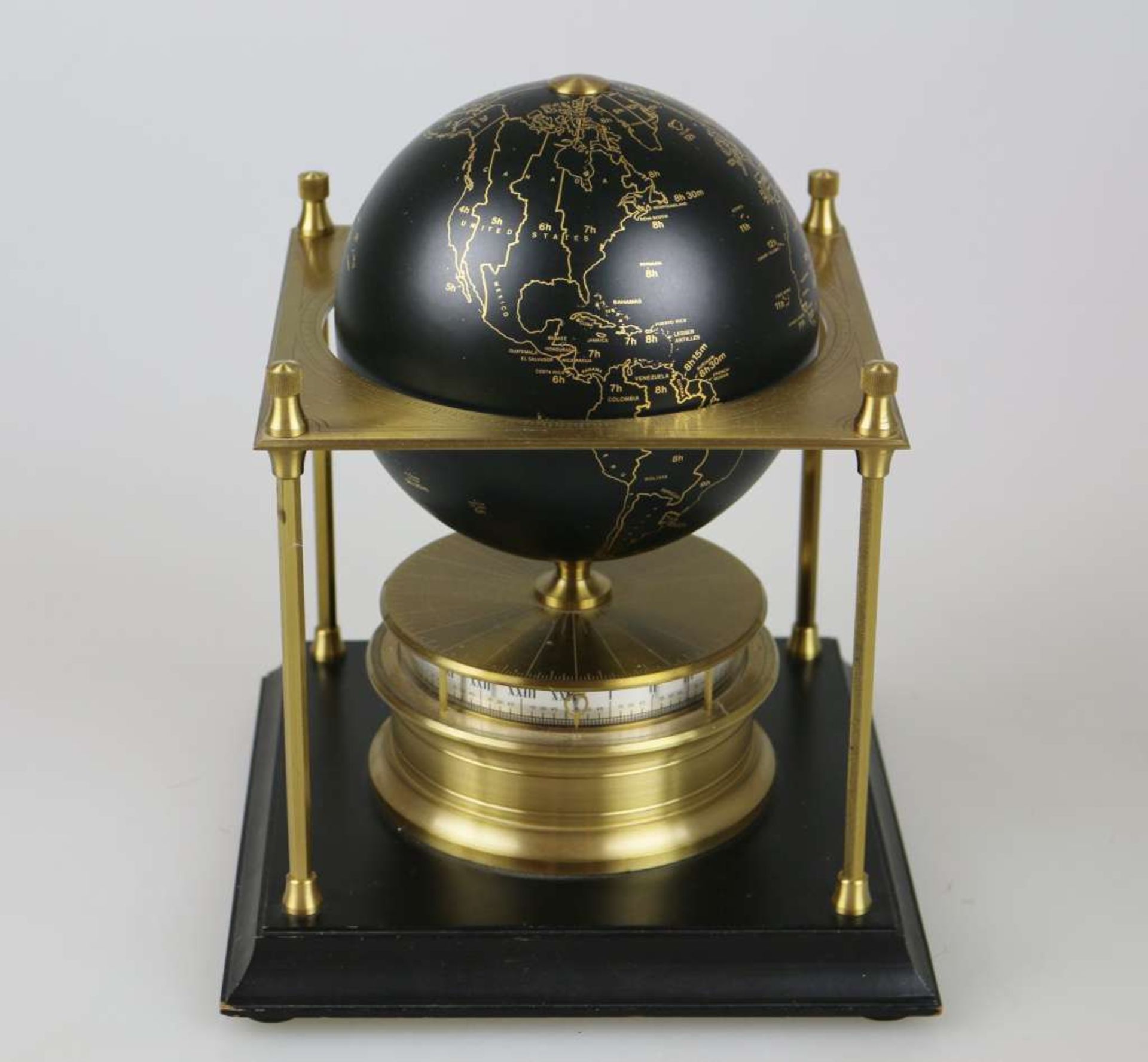 Weltzeituhr, limitierte Auflage, The Royal Geographical Society World Clock, rechteckiger - Bild 3 aus 4