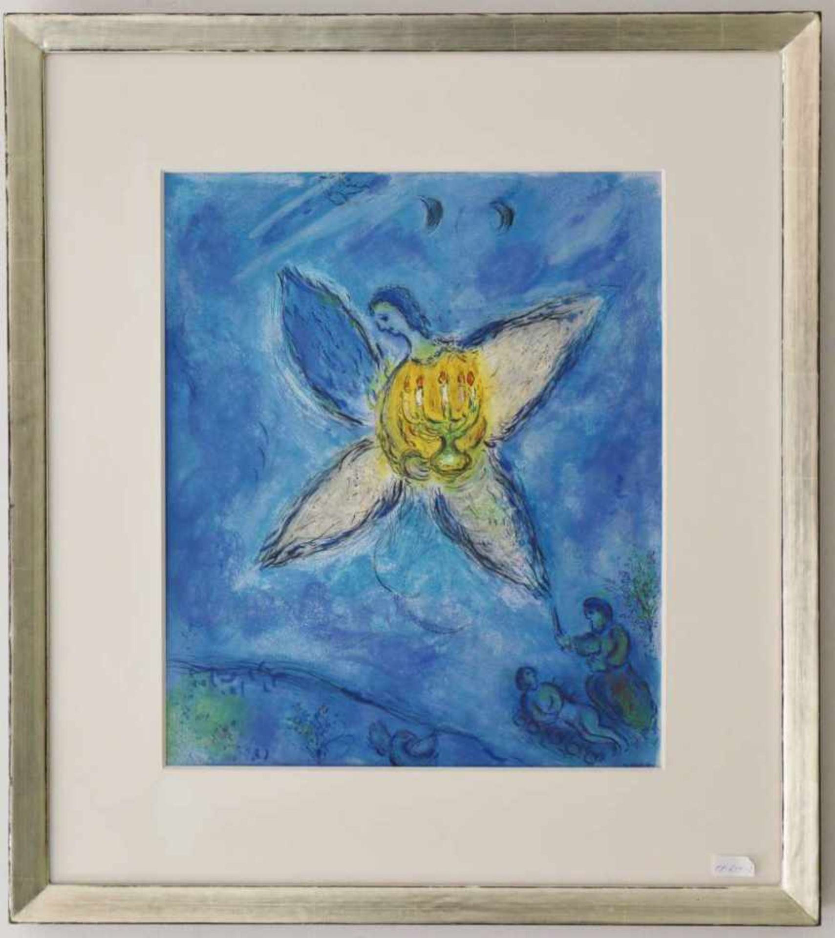 Marc CHAGALL (1887-1985) nach, Ausstellungsplakat, "Der Engel mit dem Leuchter" (L'ange au - Bild 2 aus 2