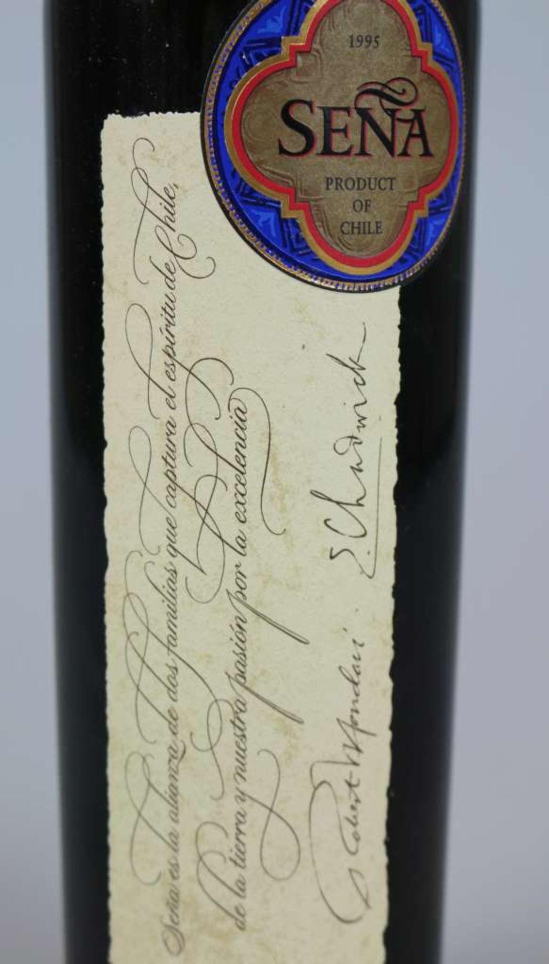 Rotwein, 6 Flaschen Sena, Vina Errazuriz/ Mondavi, Aconcagua Valley Chile, 1995, 0,75 L. Der Wein - Bild 3 aus 5