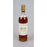 Süßwein, Flasche Château Caillou, 1961, 0,73 L, top shoulder. Der Wein stammt aus einer