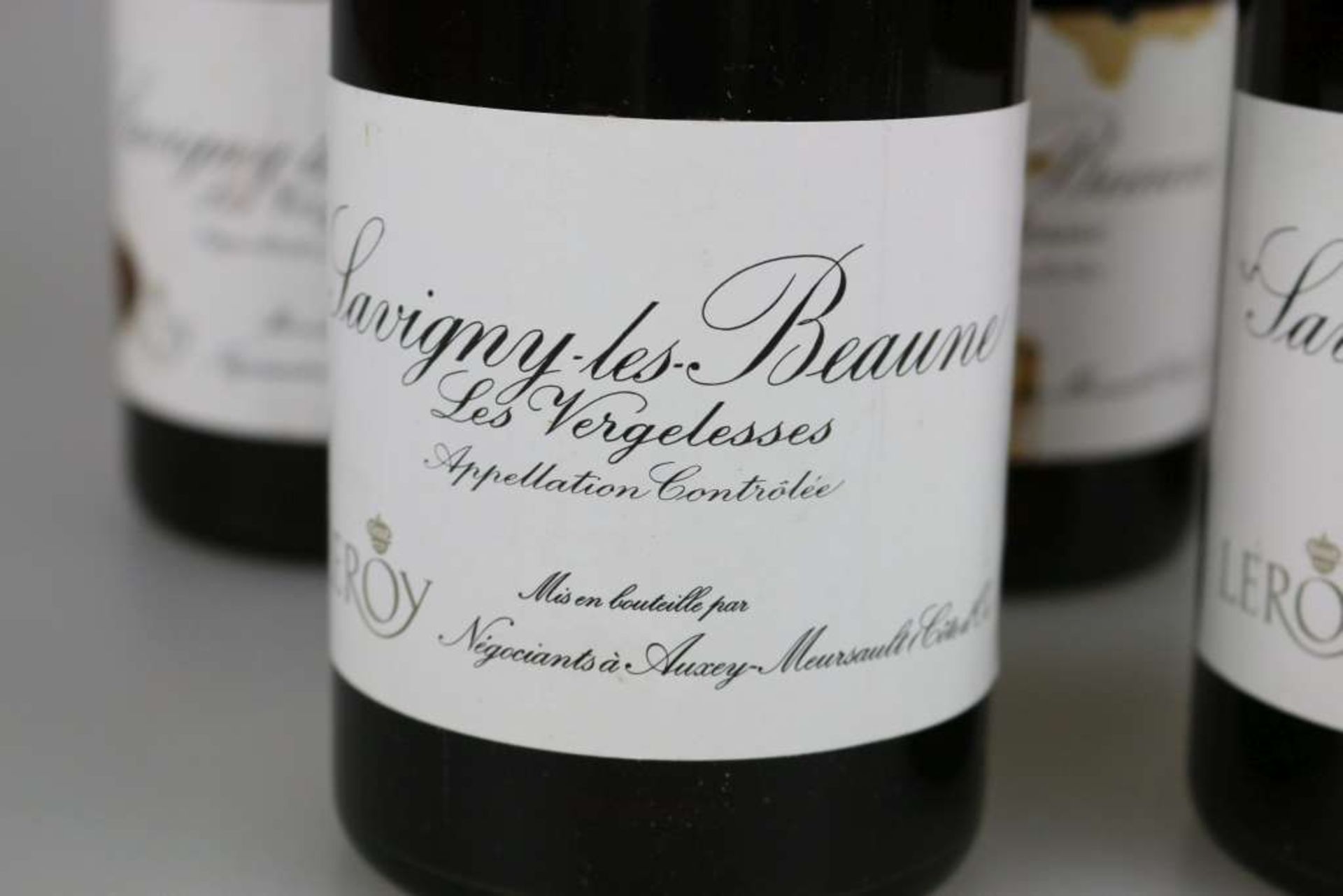 Rotwein, 5 Flaschen Savigny-lès-Beaune, Les Vergelesses 1978, Maison Leroy, Cote Beaune Bourgogne, - Bild 2 aus 3