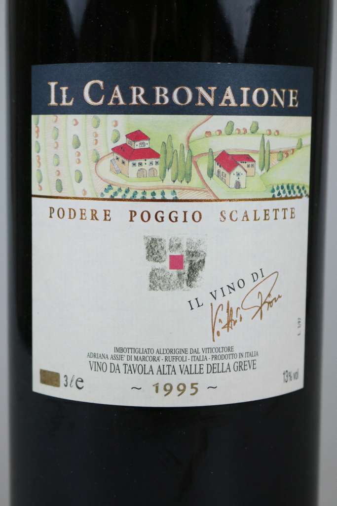 Rotwein, 2 Flaschen Il Carbonaione - Podere Poggio Scalette, Vittorio Fiore, 1995, 3,0 L. Top - Image 3 of 7