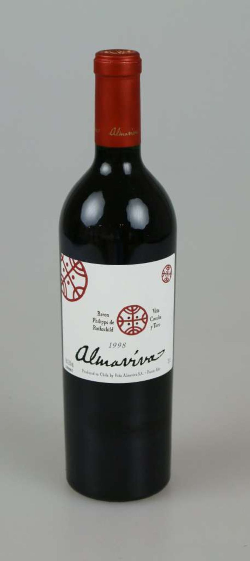 Rotwein, 6 Flaschen Almaviva Conchia y Torro, Edward Chadwick/ Philippe Rothschild, 1998, 0,75 L. In - Bild 2 aus 5