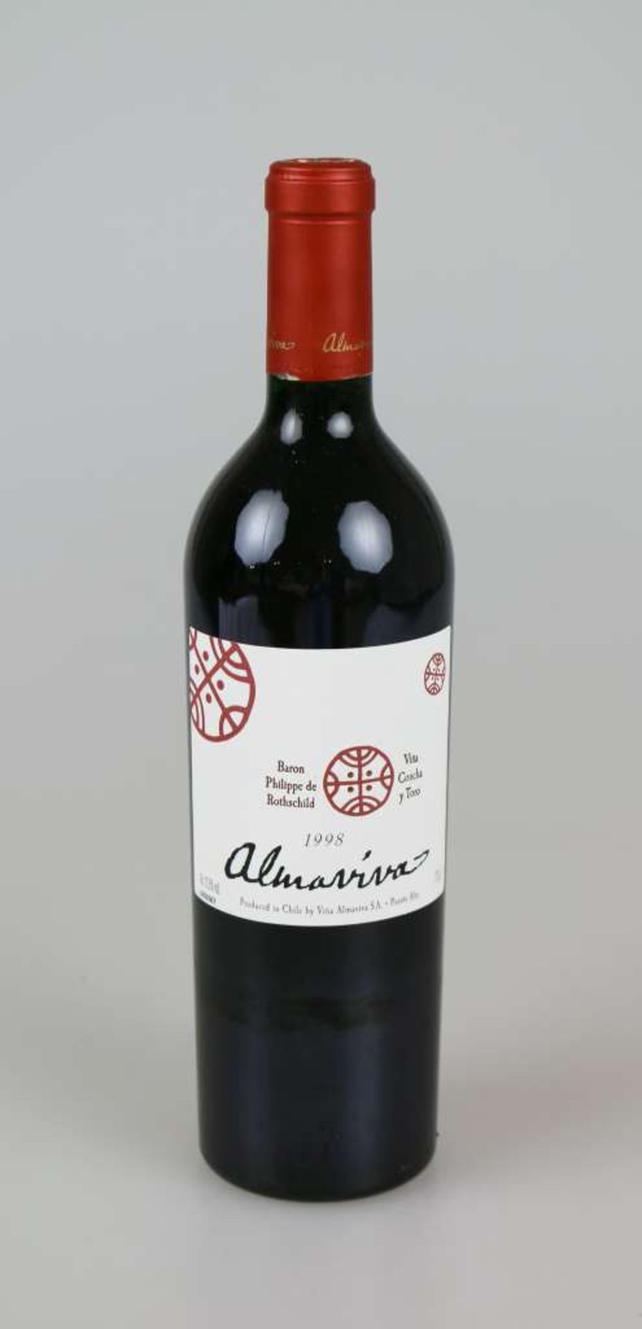 Rotwein, 6 Flaschen Almaviva Conchia y Torro, Edward Chadwick/ Philippe Rothschild, 1998, 0,75 L. In - Bild 2 aus 5