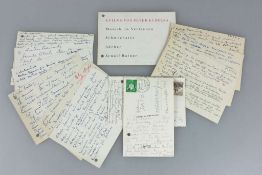 Arnulf RAINER (1929), 12 Positionen Postkarten mit handschriftlicher Korrespondenz zu Ausst. und